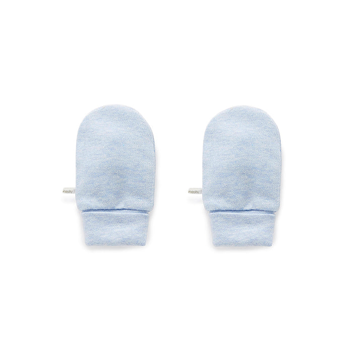 Mittens in Pale Blue Melange