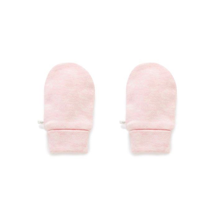 Mittens in Pale Pink Melange