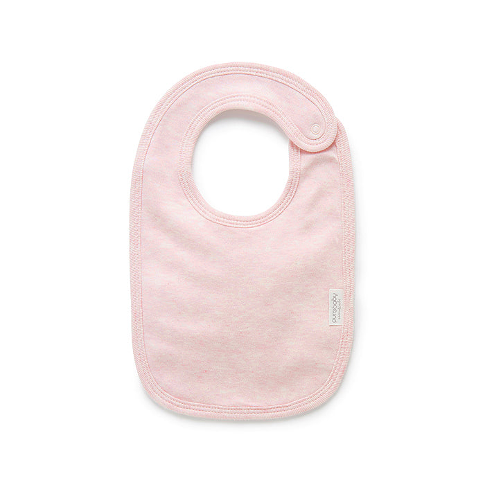 Organic Cotton Bib Pink Melange