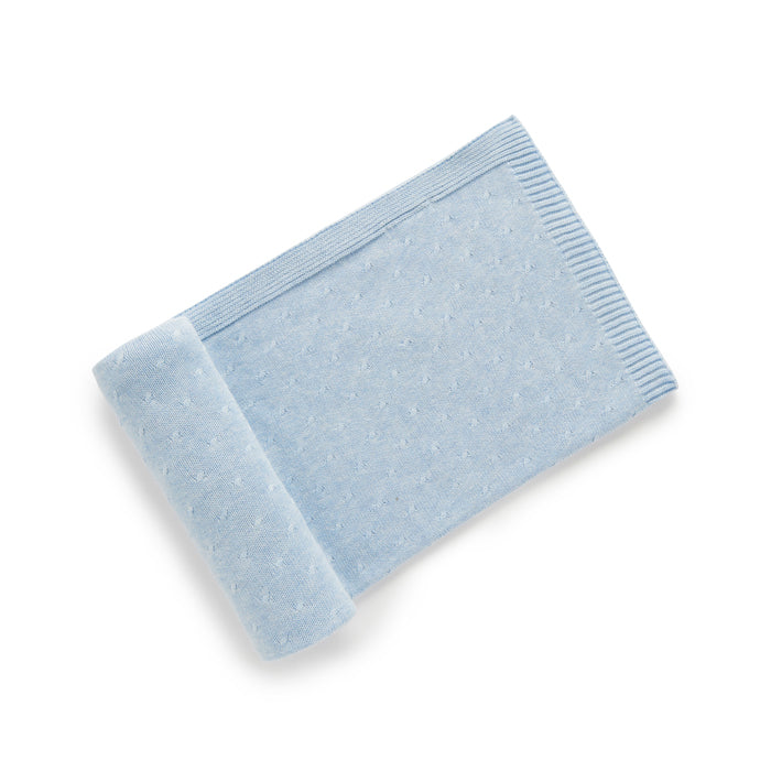 Blue Melange Essentials Blanket