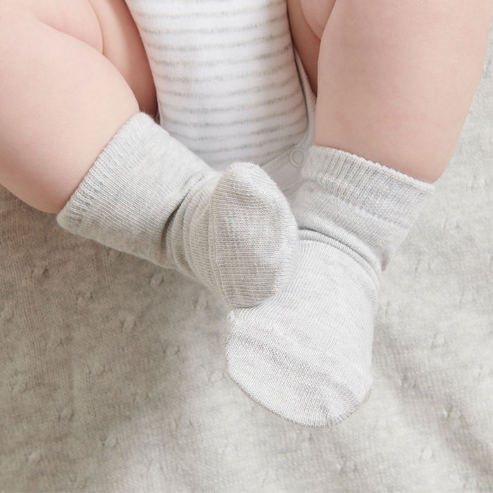 Grey Organic Cotton Socks (Set of 3)