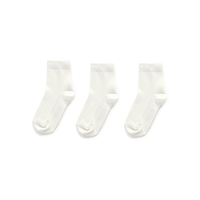 White Organic Cotton Socks (Set of 3)