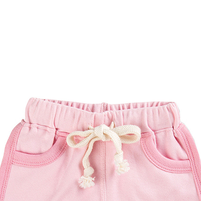 Heather Pink Baby Shorts