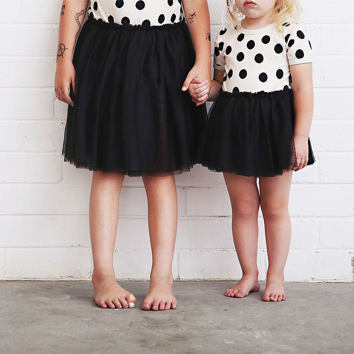 anarkid organic cotton spot polka dot tulle tutu dress baby girl