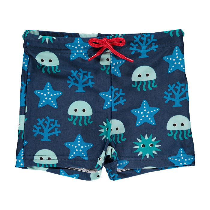 maxomorra organic kids swim trunk swimwear