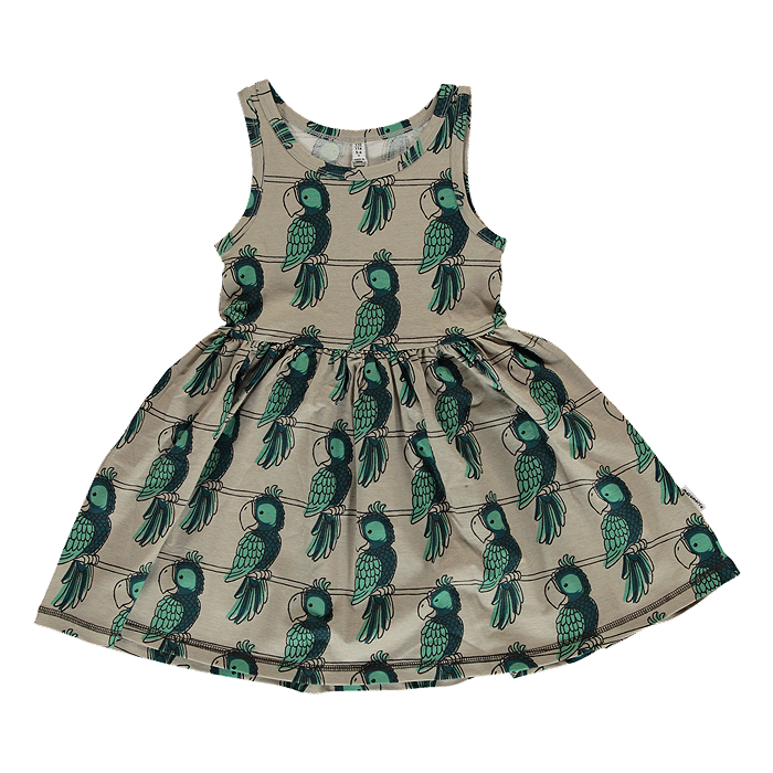 maxomorra kids girls parrot spin dress