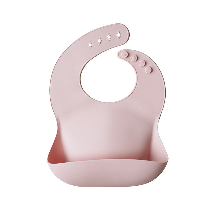 Mushie Silicone Bib Blush Pink