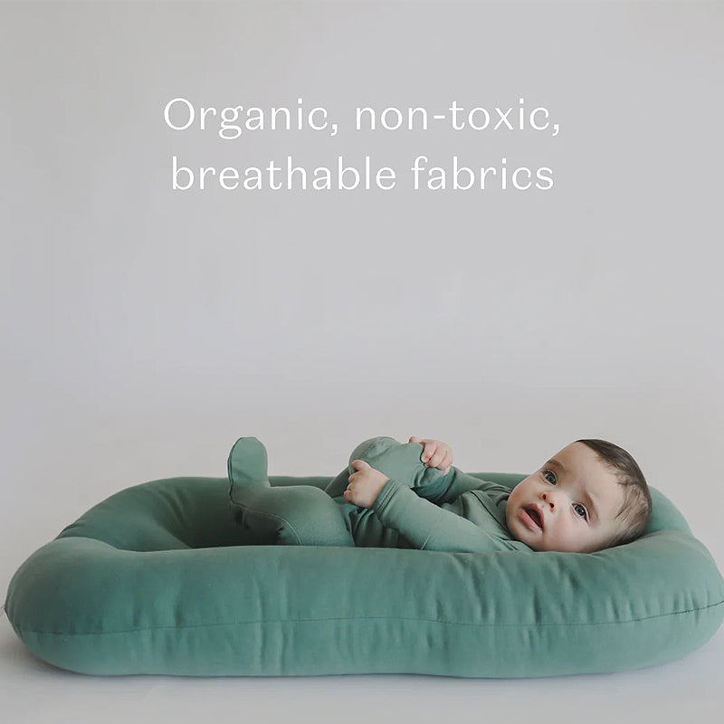 snuggle me organic infant lounger moss