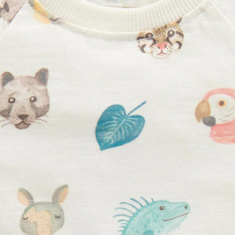 Animal Chatter Tee Jungle Faces