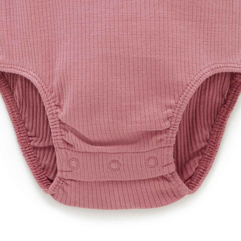 Crabapple Rib Short Sleeve Bodysuit