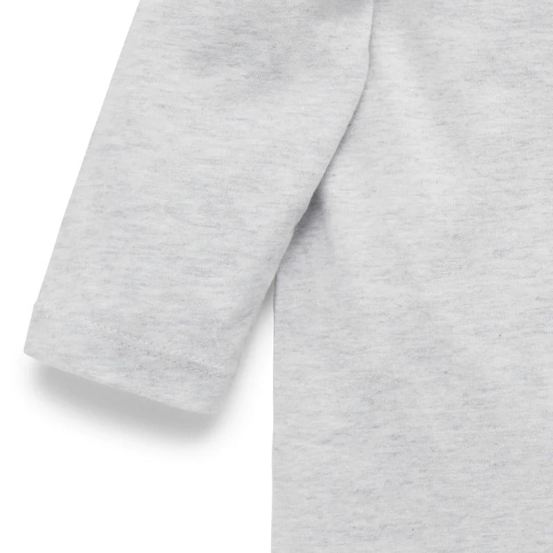 Basic Organic LS Tee in Grey