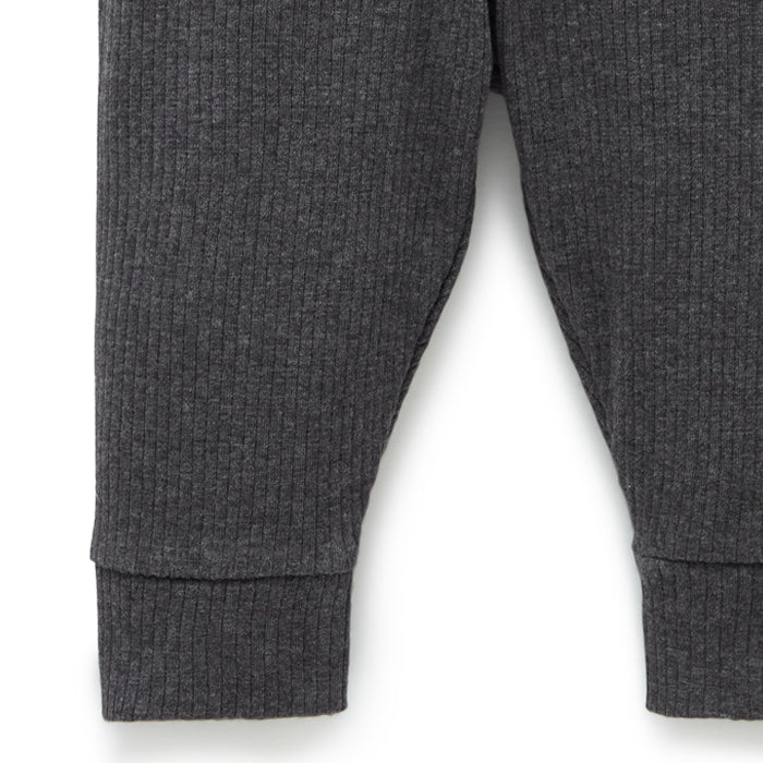 Charcoal Rib Leggings