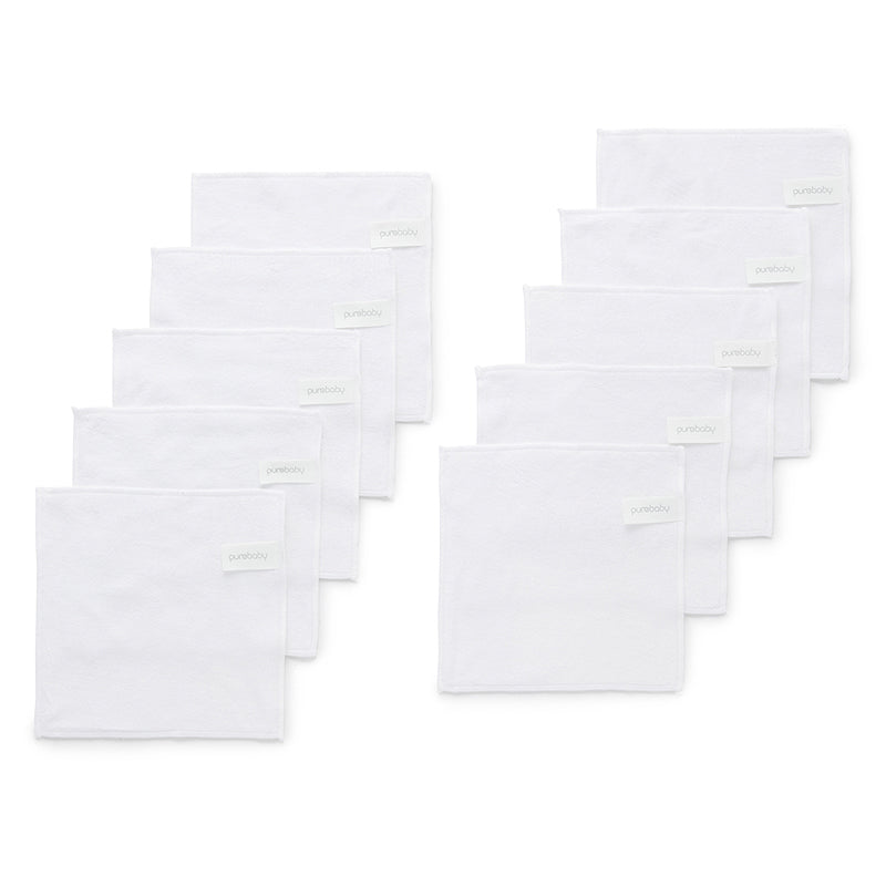 Organic Cotton Cloth Wipes 10 Pack