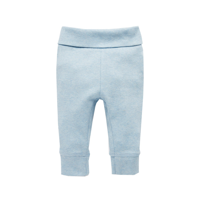 purebaby everyday legging soft blue baby pants organic cotton