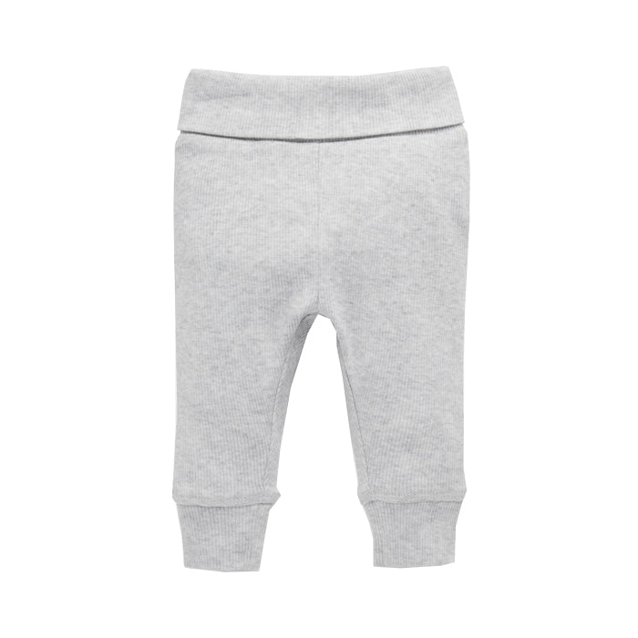 purebaby everyday legging pale grey baby pants organic cotton