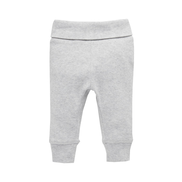purebaby everyday legging pale grey baby pants organic cotton