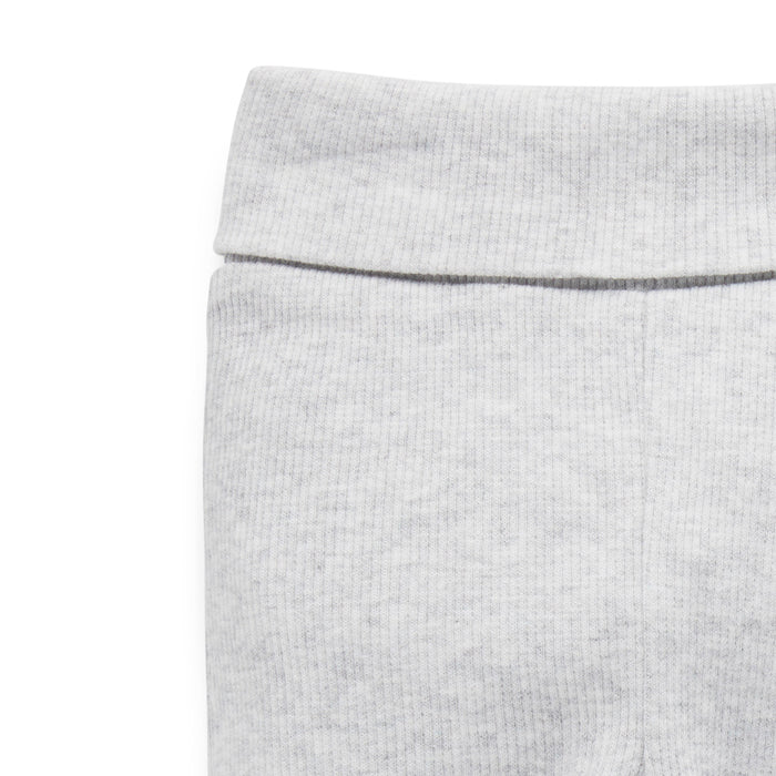 purebaby everyday legging pale grey baby pants organic cotton