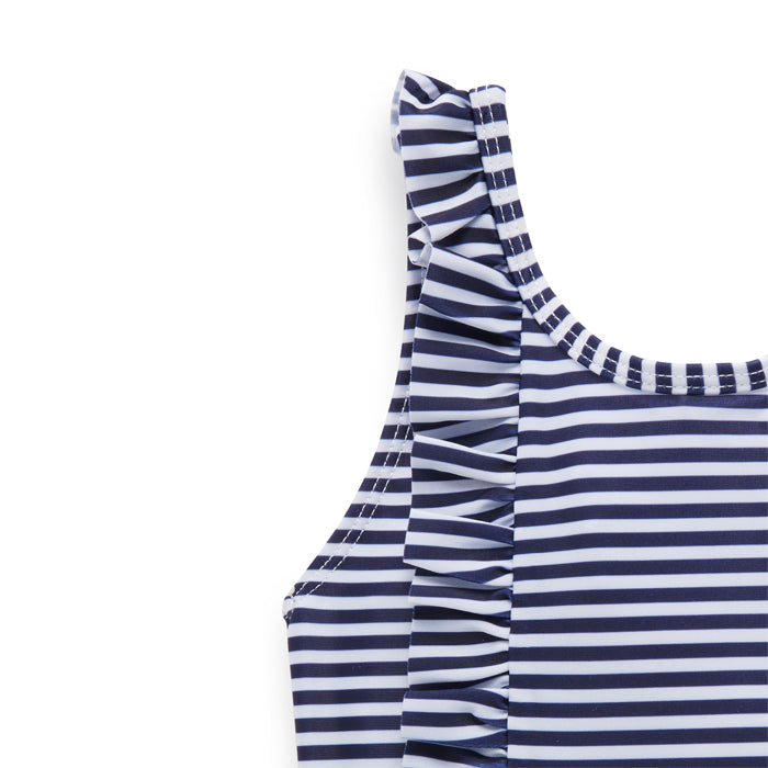 purebaby organic french stripe swimsuit baby