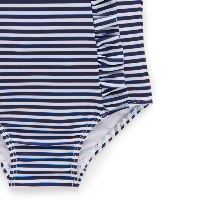 purebaby organic french stripe swimsuit baby