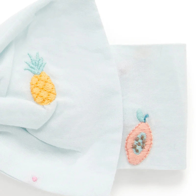 purebaby fruity pineapple bow headband baby headband