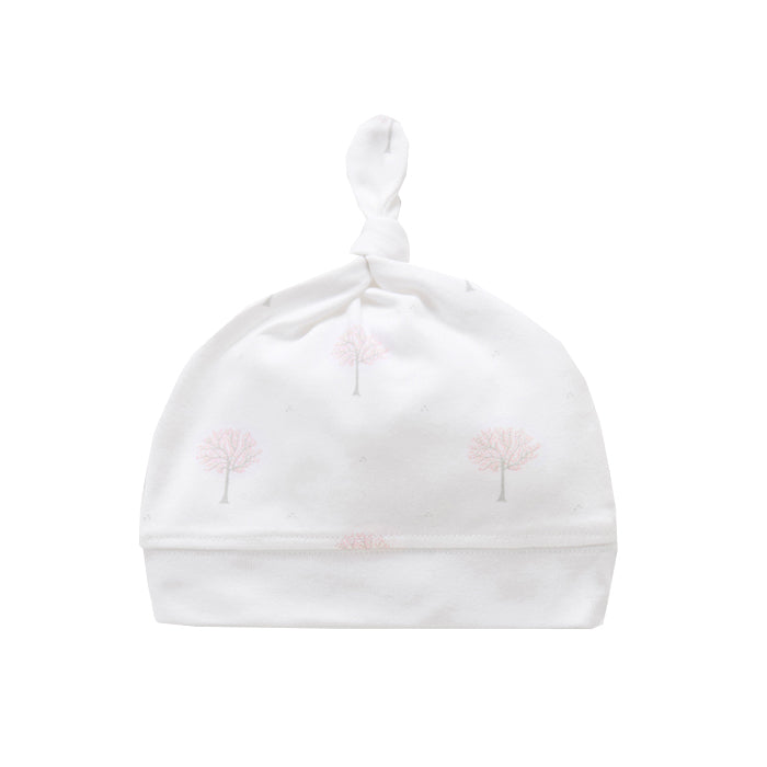 purebaby organic cotton knot hat baby