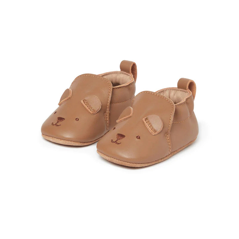 purebaby leather pull on slippers baby shoes and pre walkers