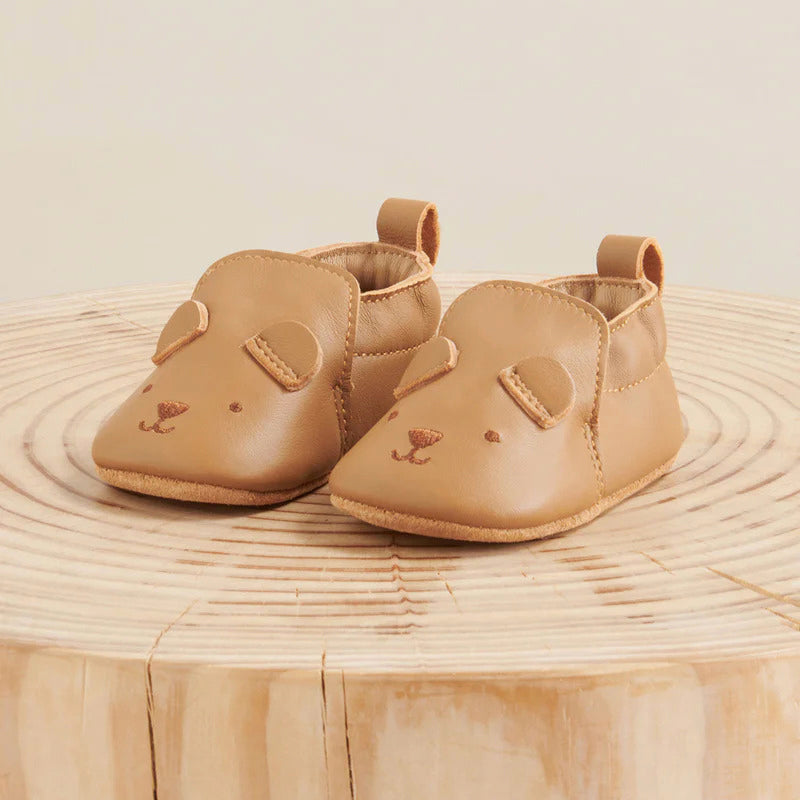 purebaby leather pull on slippers baby shoes and pre walkers