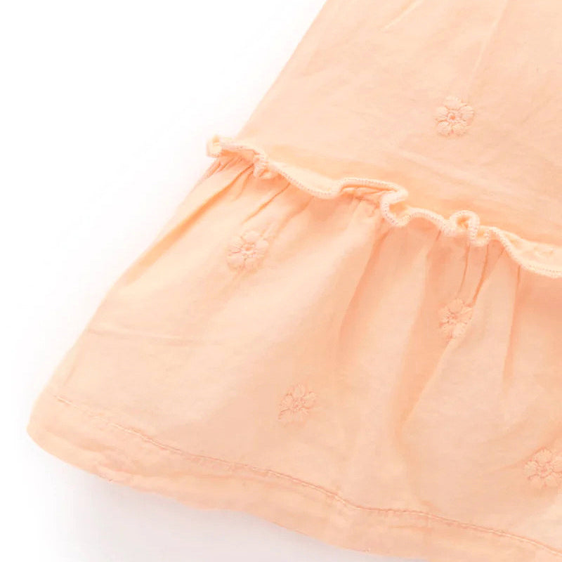 Mango Frangipani Ruffle Dress