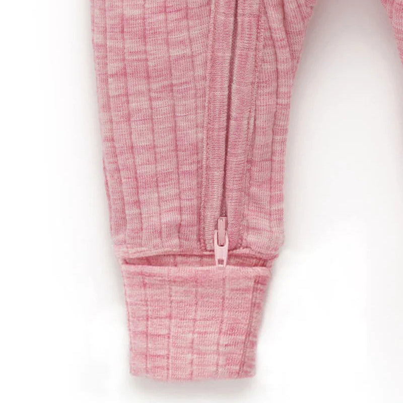 Merino Wool Growsuit in Lavender