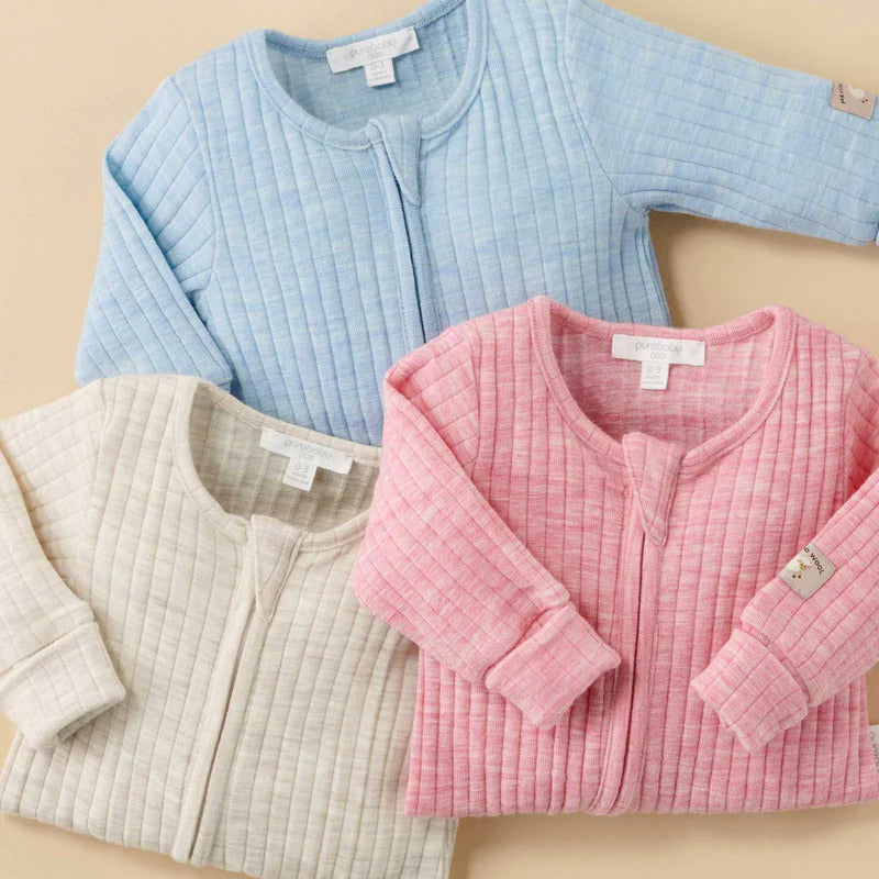 merino wool baby growsuit