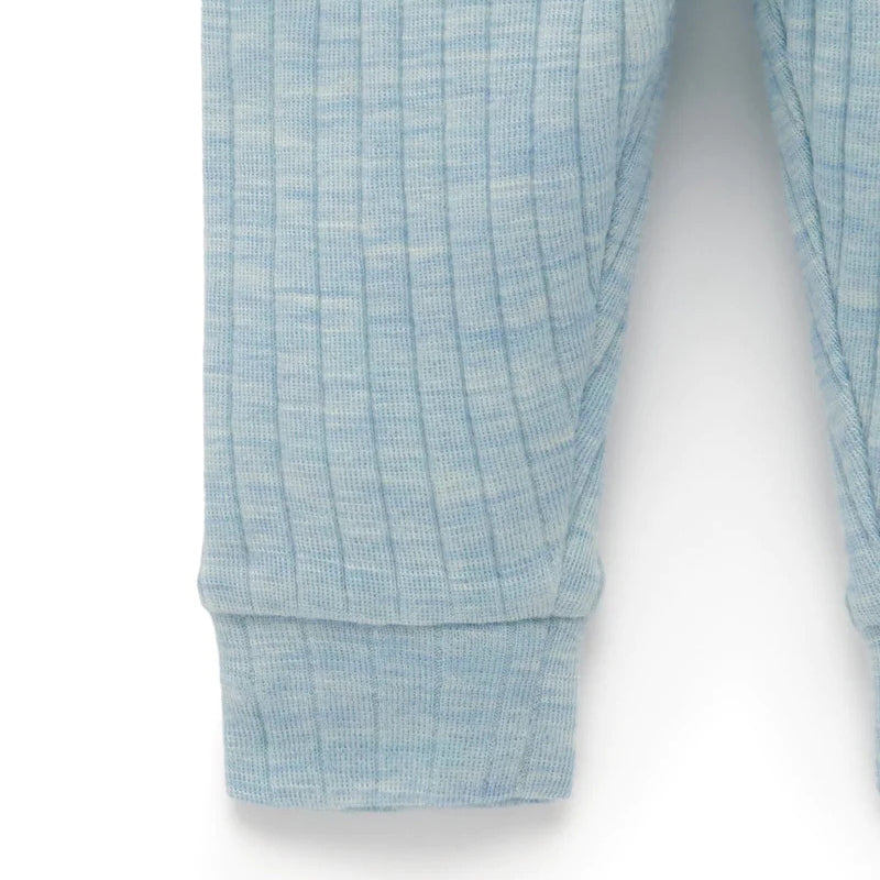 Merino Wool Leggings in Sky