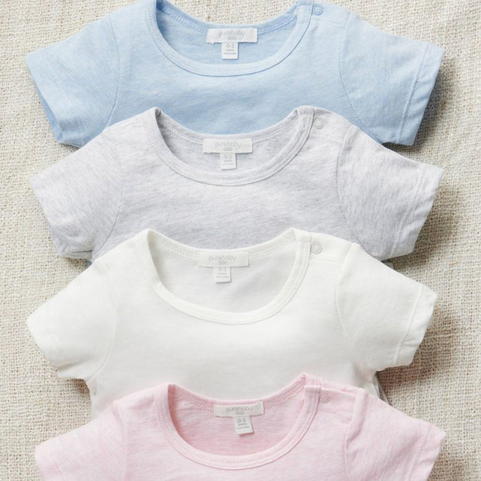 purebaby essential newborn tee baby top