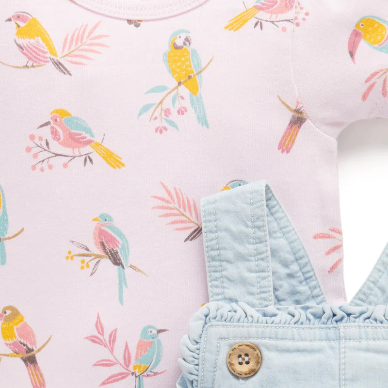 Pineapple Pocket Overall Set