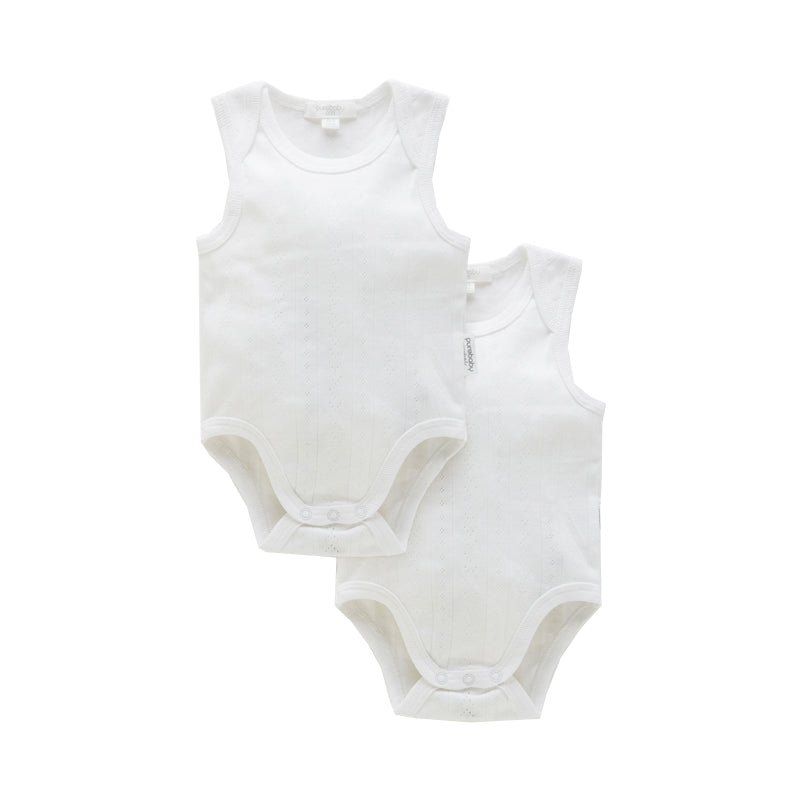 purebaby pointelle bodysuit organic cotton baby clothes
