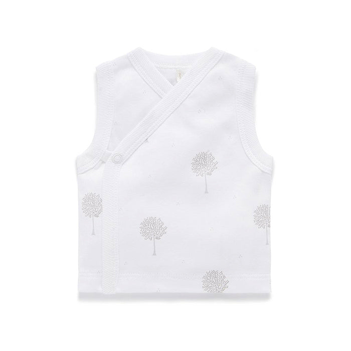 purebaby premi crossover singlet newborn baby