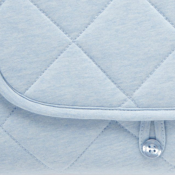 Quilted Changing Mat in Soft Blue