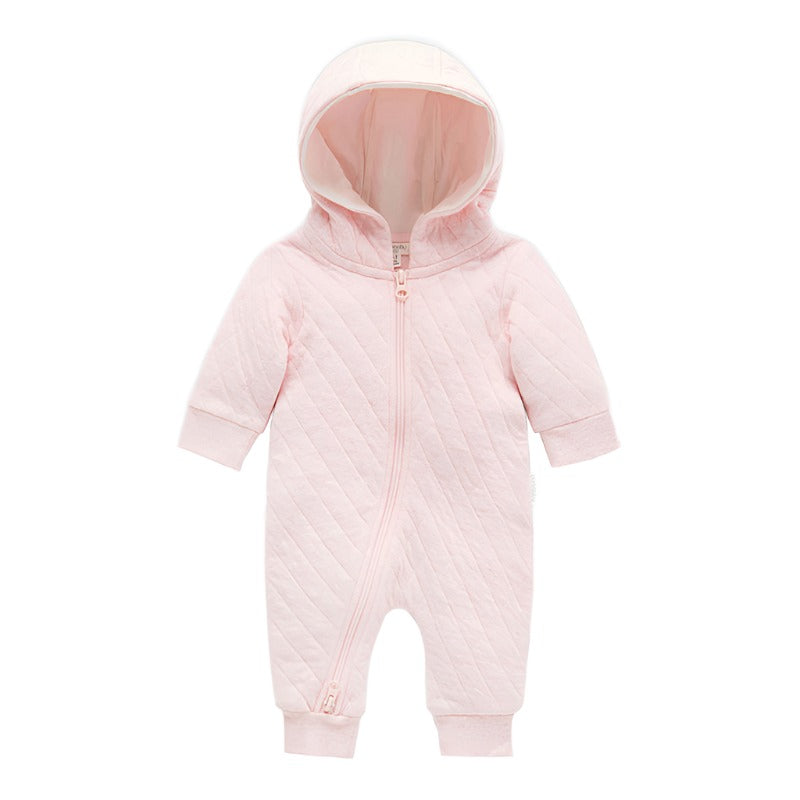 purebaby quilted growsuit baby travel baby winter wear
