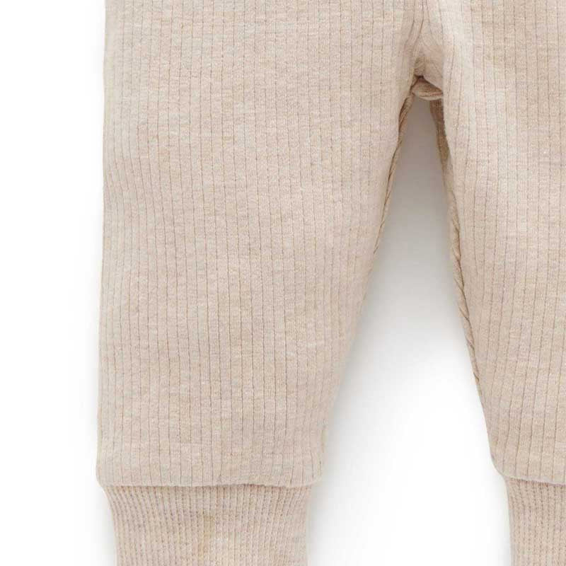 Biscuit Melange Rib Leggings