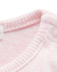Long Sleeve Ribbed Bodysuit | Pink