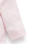 Long Sleeve Ribbed Bodysuit | Pink