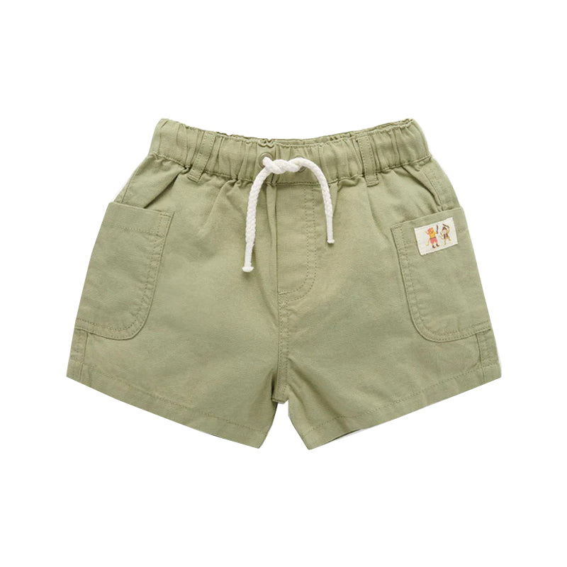 purebaby linen shorts boy shorts kids shorts