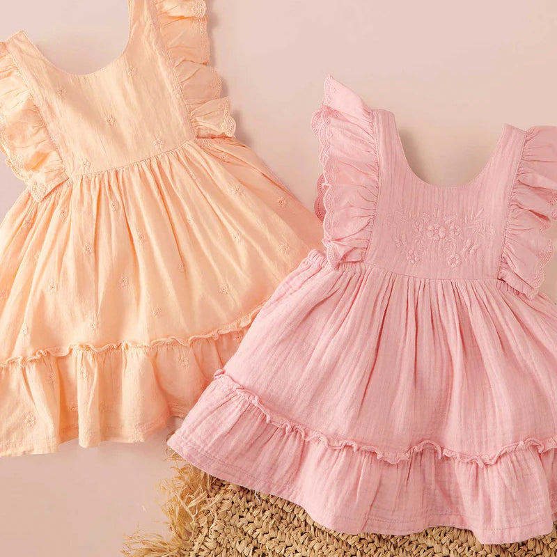 purebaby mango ruffle dress baby ruffle dress