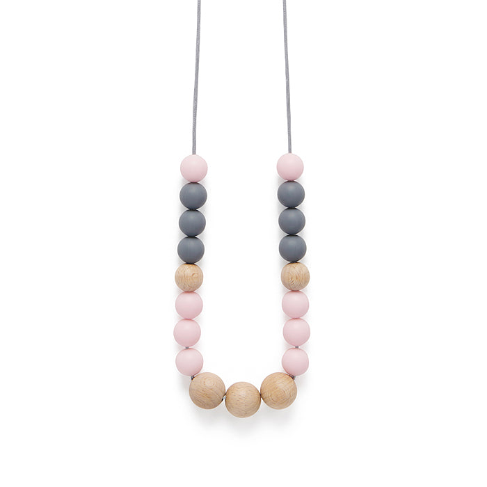 Pink sales teething necklace