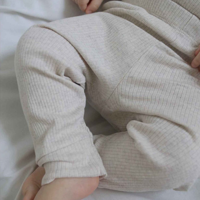 purebaby rib legging wheat baby