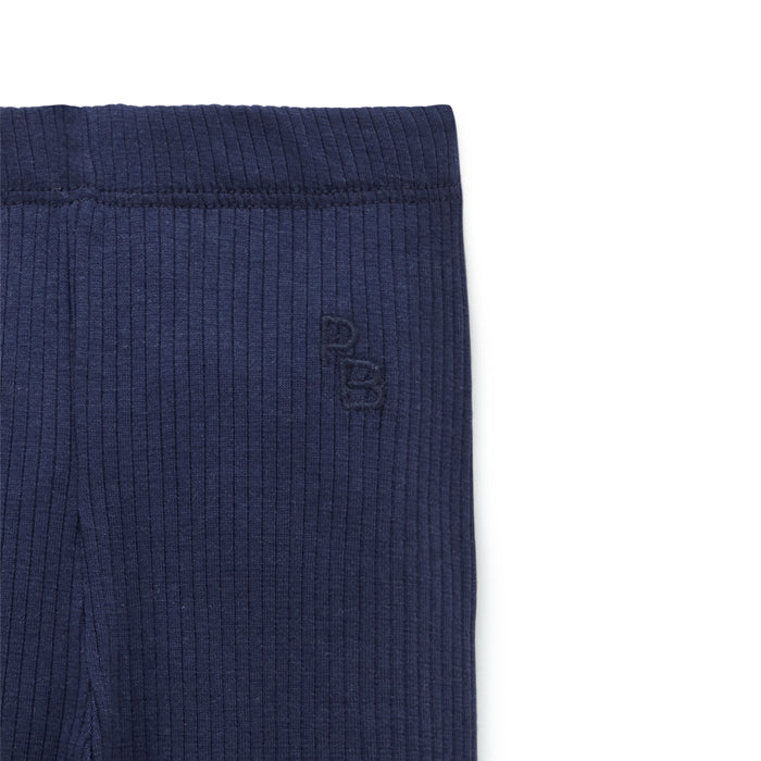 Winter Navy Rib Leggings