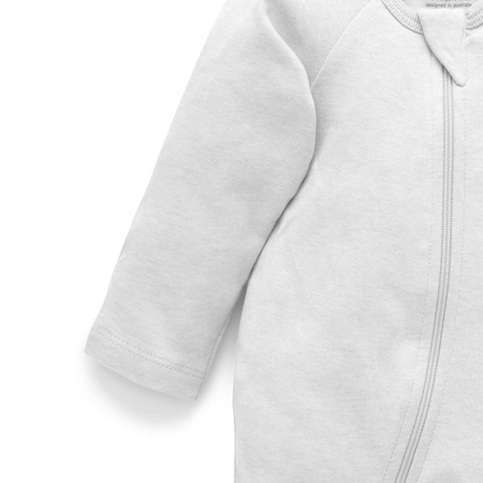 purebaby zip growsuit organic cotton baby clothes