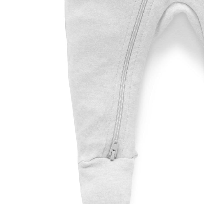 Grey Melange Zip Growsuit