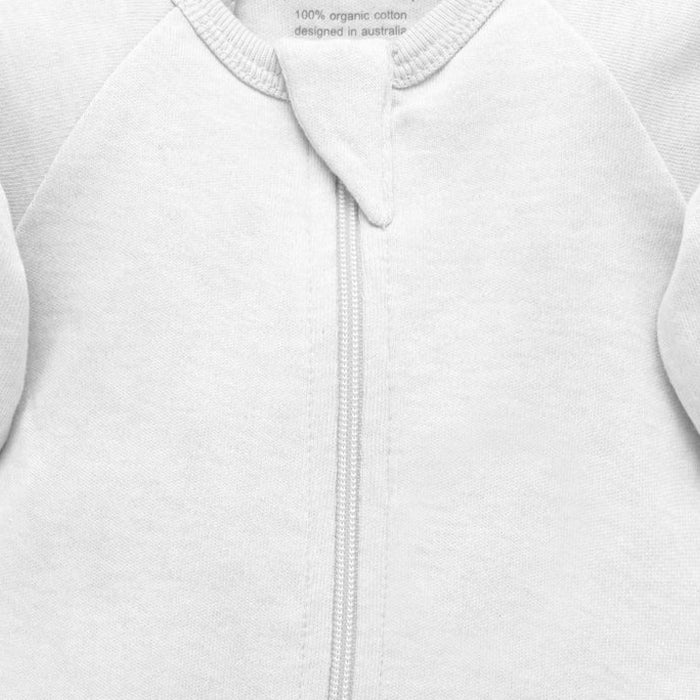 Grey Melange Zip Growsuit