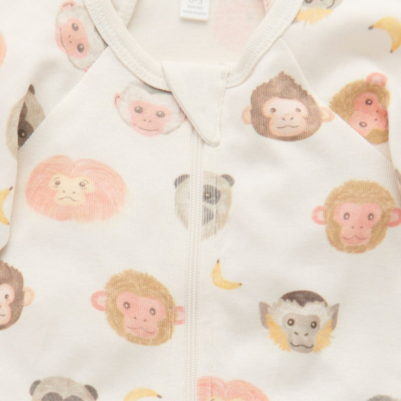 Monkey Zip Growsuit