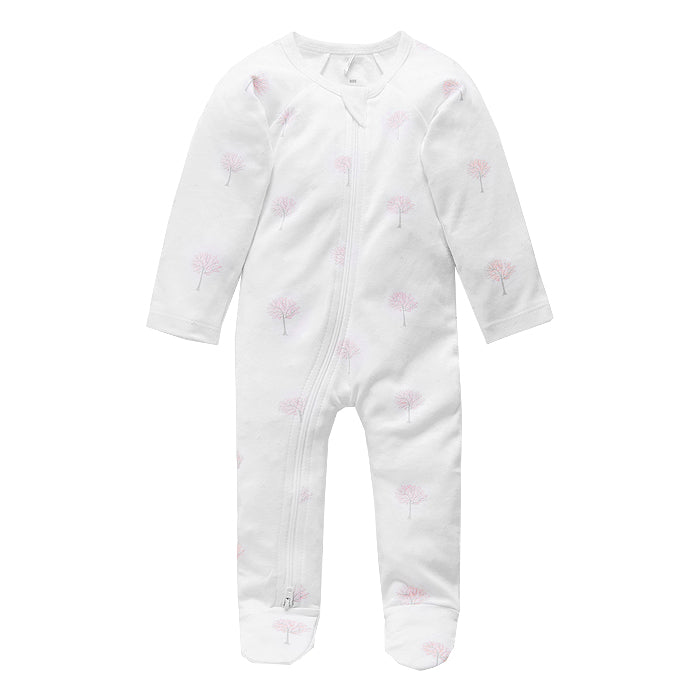 purebaby zip growsuit organic cotton baby clothes